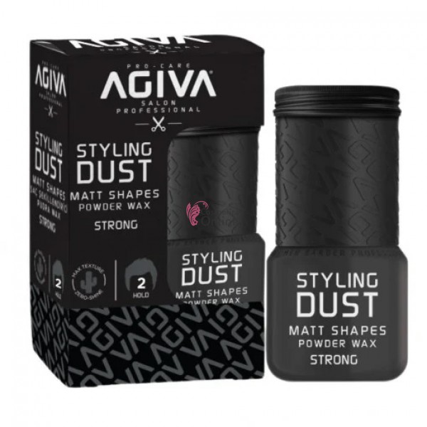 Pudra de volum pentru par, fixare puternica si aspect mat, Agiva Hair Styling Powder Wax 02 20 g